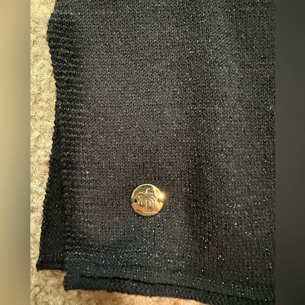 Lilly Pulitzer knit shimmer tank top-Black-Size small never worn - Picture 2 of 4